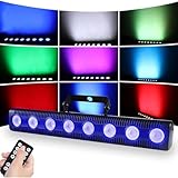 ノーブランド品 新しい RGB UV 45W ストリップ 8 LED ライト サウンド ミュージック カラフル ミニ雰囲気ライト ウォールウォッシュ DMX ライト ステージ DJ ディスコ ウェディング照明に最適 [並行輸入品]