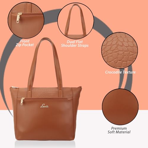 Image of Lavie Women's Croc Mylo Tote Bag for Women | Tote Bag for Work | Ladies purse | Stylish Shoulder Bag | Gift for Women