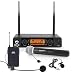Nady DW-22 Dual Digital Wireless Handheld, Lapel & Headset Microphone System â€“Ultra-low latency with QPSK modulation - XLR and Â¼â€ outputs - Fixed Frequency