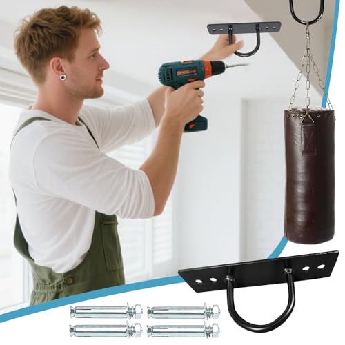 Battle rope mount con ganchos magnéticos estables para entrenamiento 2
