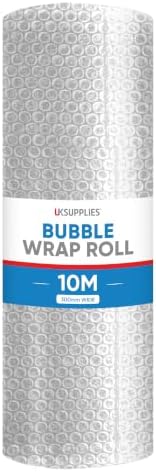 UK Supplies Ltd Clear Bubble Wrap Roll - Pick Any Size/Colour