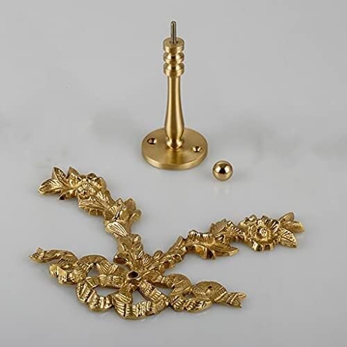 Gold Brass Curtain Holdbacks for Wall, Metal Curtain Tiebacks, Decorative Window Treatment Holders, Set of 2, 19 * 15 * 9cm