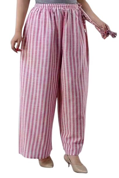 Cotton Regular fit Palazzo | Flared Palazzo Pants with Pocket for Women & Girls | Relaxed Bottom Wear_06-picture-48