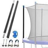 TOBWOLF 1PCS Universal Trampoline Replacement Enclosure Pole, Foam Trampoline Pole Fit 10-16Ft Straight Pole Trampoline, Trampoline Stand Diameter Fits Within 1.65'/4.2CM for Trampoline Accessories