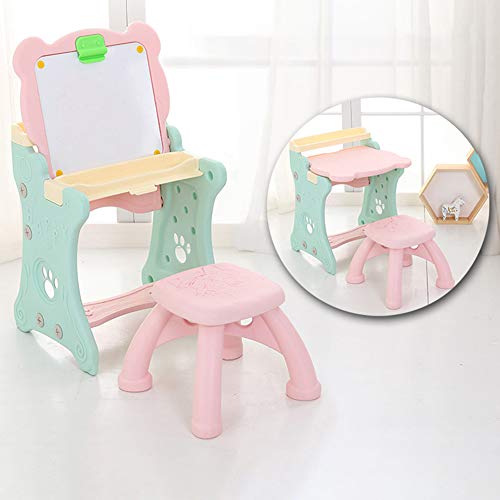 ZHFC Kids Activity Table Set with Artboard,2-in-1baby Drawing Learning Table Chairs,Magnetic Doodle Board Kids Writing Drawing Table, for Boys Girls Best Gift for 1-5 Years Old Kids