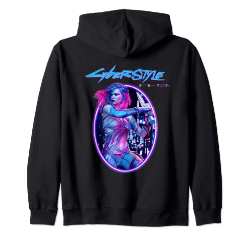 Cyber femme cyberstyle 2077 cyberpunker Sweat à Capuche