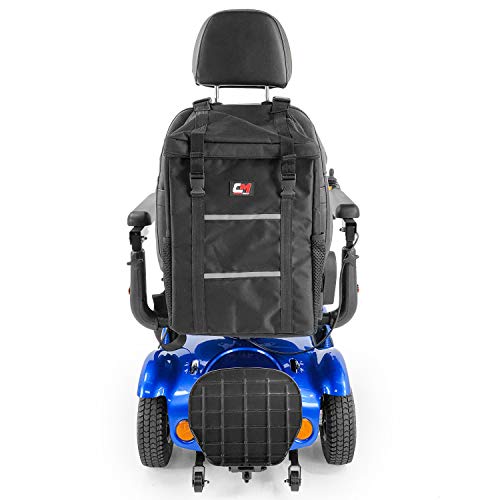 Challenger Mobility Mega Bag For Mobility Scooters And Electric Wheelchairs J840, Backrest Mount, Large Storage Space #TOP1