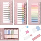 660 Stück Datei Index Tabs, Index-registerkarten Selbstklebend Haftnotizen Haftmarker Sticky Notes Flaggen Bunt Seiten Marker Bücher Seiten Wasserdicht Beschreibbare Plastik Lesezeichen