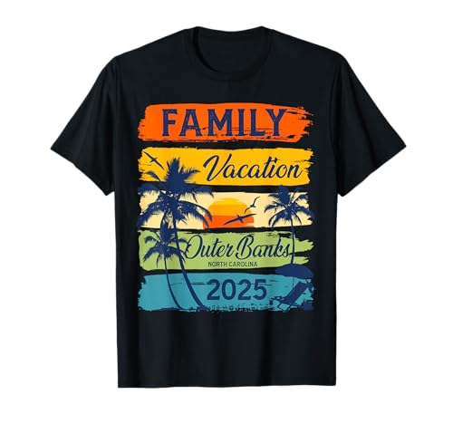 Family Vacation Outer Banks North Carolina 2025 Family Group T-Shirt