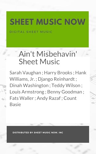 Ain't Misbehavin' Sheet Music