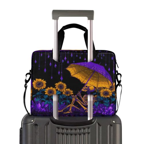 Bolsa de hombro compacta para portátil con bolsillo de accesorios y paraguas 4