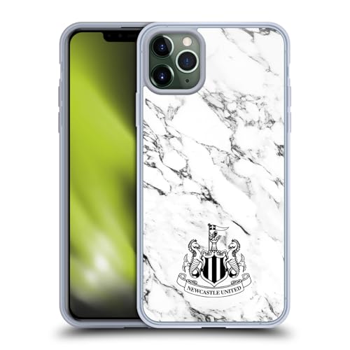 Head Case Designs Offizielle Newcastle United Football Club Weißer Marmor Wappen Gel Handyhülle Hülle [Militärischer Schutzgrad] Kompatibel mit Apple iPhone 11 Pro Max