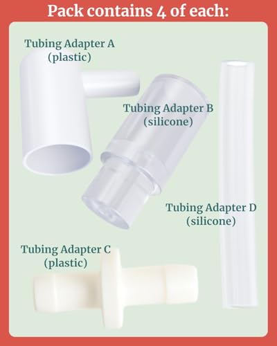 Adaptadores de tubos para extractores de leche portátil miniatura 2