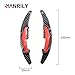 SANRILY Steering Wheel Paddle Shifter Extension for BMW Accessories, Carbon Fiber Shift Paddle Blade (Fits: BMW M2 M3 M4 M5 X5M X6M F87 F85 F86 F80 F82 F83 F10 M6 F12) Paddle-Shift Covers Black