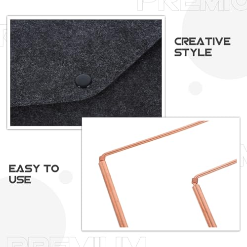 Baguettes de divination en cuivre pur minkissy avec sac cadeau
