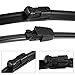 X AUTOHAUX 3 Pcs Front Rear Windscreen Wiper Blades Set for Seat Ibiza Coupe 3-Door 6J 2012-2017 for Seat Ibaza Hatchback 5 Door 6J 2012-2017