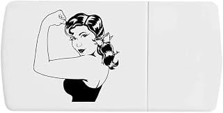 Azeeda 'Woman Flexing Muscle' Pill Box with Tablet Splitter (PI00039397)