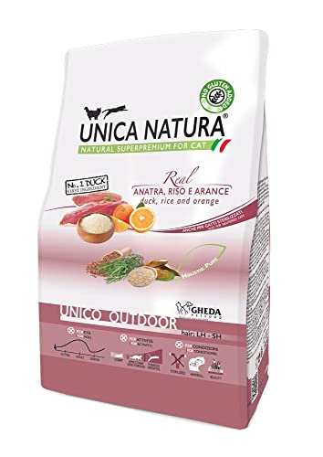 Unica Natura Gatto Anatra,Riso,Arance 350Gr