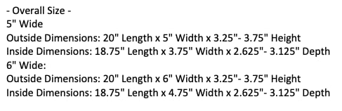 20" Rustic Planters Box (3.25-3.75"T - Short Version) #TOP1