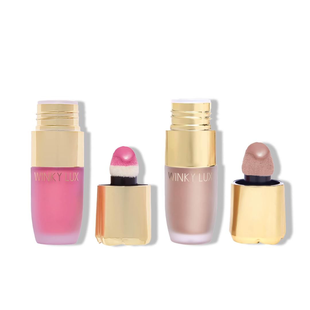 Winky Lux Cheeky Rose Lovely Liquid Blush and Angel Liquid Highlighter