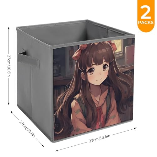 Panier de rangement pliable Anime pour optimiser les étagères de chambre - 3
