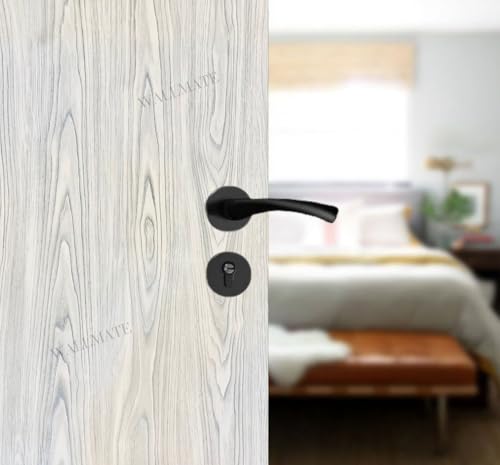 Image of WALLMATE Self Adhesive Wood Grain Wallpaper Vinyl Furniture Sticker Wood Wallpaper Kitchen Wallpaper Wooden Door Desktop Wallpapers (Slate Wooden, 24x78 Inch)