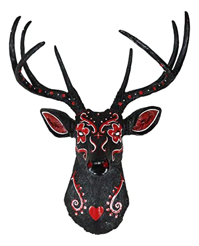 Ebros Gothic 8 Point Buck Sugar Skull