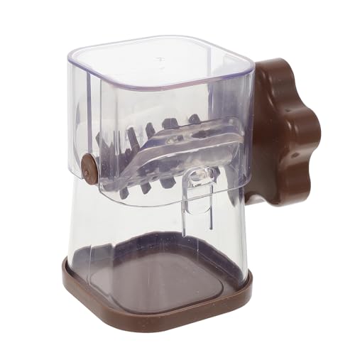 JECOMPRIS Triturador Manual para Frutos Secos y Chocolate, Picadora Desmontable de Plástico, Tamaño Pequeño en Color Café, Máquina Práctica para Cocina Doméstica, Adecuado para Picar Nueces