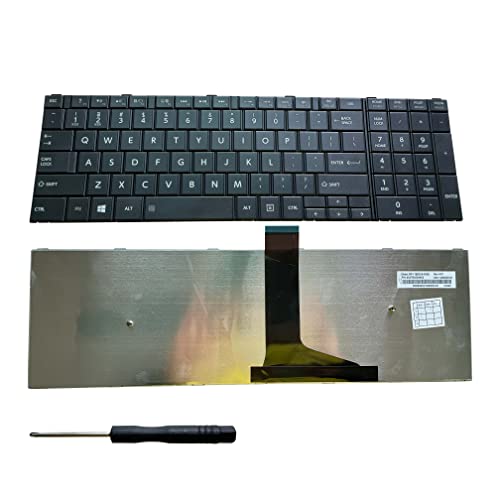 Moon2020 Laptop Keyboard Replacement for Toshiba Satellite: C50 C55-A C50D C50D-A C55D-A C55T C55T-A C55DT-A C55-A5282 C55-A5285 C55-A5286 C55-A5300 C55-A5302 C55-A5245 C55D-A5344 C50-A