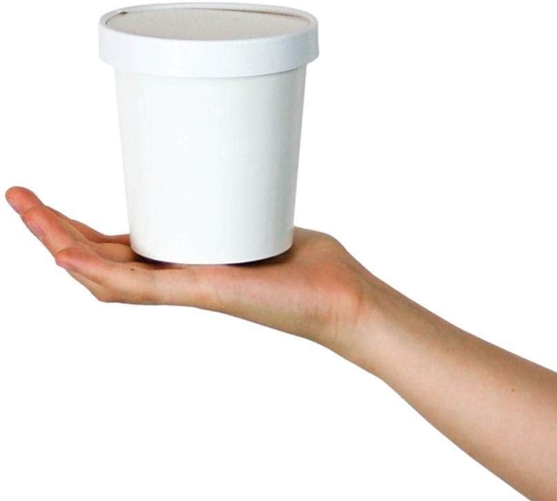 🛒 Crаzу Dеаlѕ [10 Count] 16 oz Paper Freezer Containers and Lids - With Non-vented Lids to Prevent Freezer Burn - Premium Glossy Heavy Duty Ice Cream Containers! Frozen Dessert Supplies