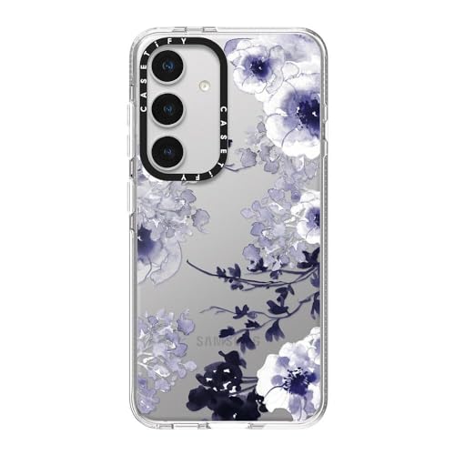 Coque transparente Samsung Galaxy S24 CASETiFY Printemps bleu