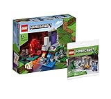 Das Modell zum Spielen und Ausstellen ist 13 cm hoch, 21 cm breit und 15 cm tief und lässt sich vielseitig umbauen. Man kann das Set aber auch toll mit anderen LEGO Minecraft Sets kombinieren.
