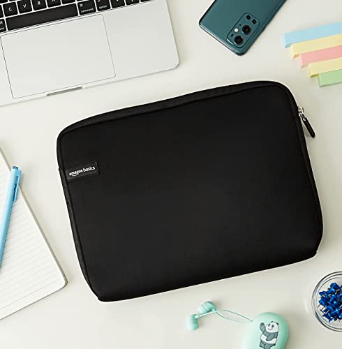 Image of Amazon Basics 11.6 inch Laptop Sleeve, Protective Case with Zipper - Black