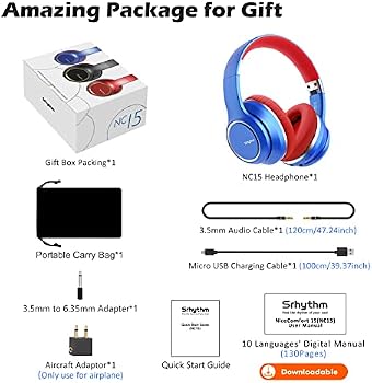 Srhythm NC15 Noise Cancelling Headphones Wireless Bluetooth 5.0,Over Ear  Headset with Microphones for Online Class/Home Office/TV/PC/Cell Phone :  Amazon.com.au: Electronics