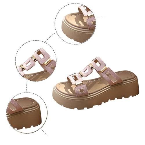 Sandales à plateforme au design moderne, chaussures légères de loisirs - 4