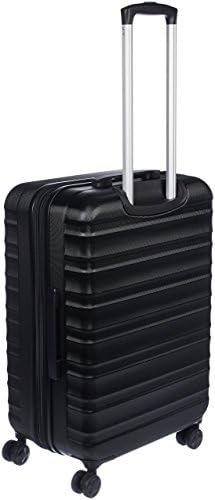 Amazon Basics Hardside Luggage ABS Hard-Shell Spinner / Suitcase with 4 Wheels - 61cm / 24 inches, Black