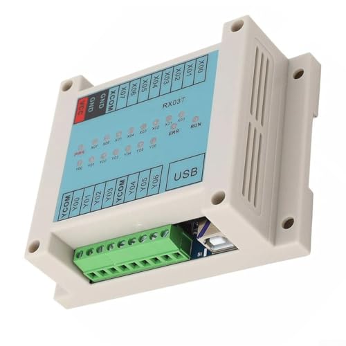 Programmable Logic Controller Industrial PLC Sequential Control Timer Relay Module for Automation Control, 12V-24V DC, ABS+Metal, RX03T