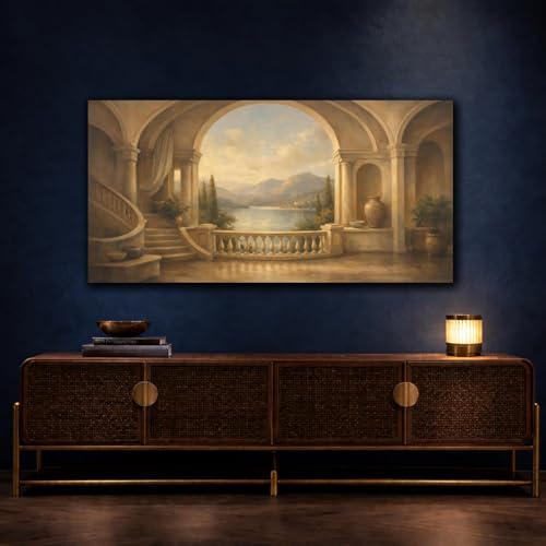 Canvas lake vista horizontal 50x25cm pour habiller un mur vide - 5