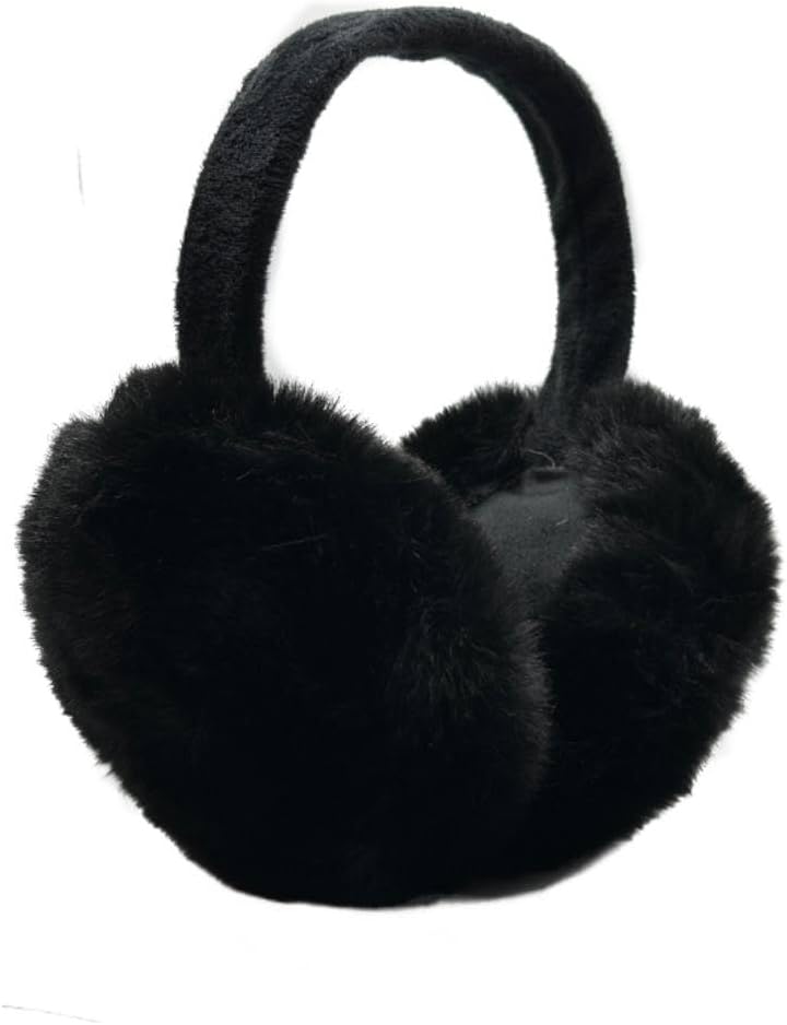 Ear Muffs for Women, Foldable Winter Faux Furry Earmuffs, Adjustable Soft Ear Warmer Covers - Image 3