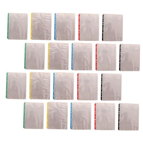 Protège-pages transparent A4 11 trous pochette plastique classeur 100x