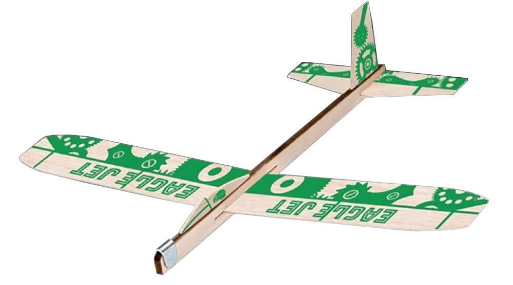 Revell 24330 BalsaBirds Hand-Launch Glider | Green | Easy to build | Fun to fly | 6 Years+