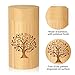 Small Urns for Human Ashes Keepsake with Tree of Life Pattern,Small Cremation Urns for Human Ashes Adult Male Female,Bamboo Scattering Tubes for Human or Pet Ashes,Hold Up to 7.5 Cubic Inches