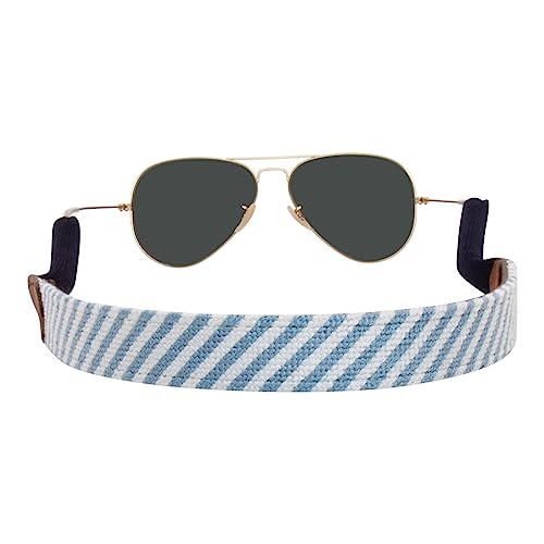Image of Leather Hand-Stitched Needlepoint Sunglass Strap Retainer