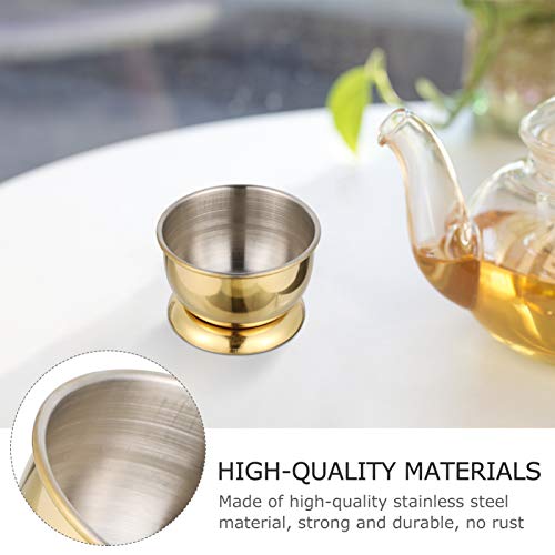 NICEXMAS Xícara de Chá de Aço Inoxidável Xícara de Café Expresso Xícara de Molho de Soja Condimento