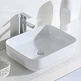 Aus hochwertigem Sanitärkeramik gefertigt, sorgt dies Aufsatzwaschbecken mit pflegeleichter Oberfläche für eine lange Haltbarkeit