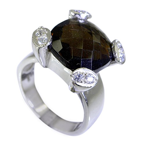 Bague en argent et quartz fumé, l'élégance bohème au quotidien