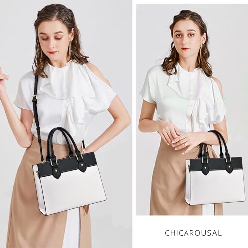 CHICAROUSAL Crossbody Purses and Handbags for Women PU Leather Tote Top Handle Satchel Shoulder Bags - Image 3
