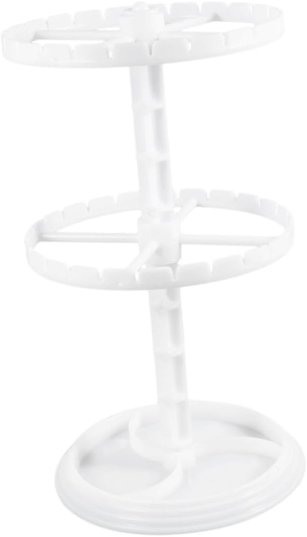 NUOBESTY Rotating Earrings Storage Rack Ps T Shaped White for Display Xmas