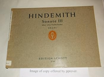 Sonate III uber alte Volkslieder, fur Orgel [for Organ]