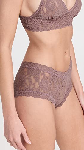 Hanky Panky Women's Signature Lace Boy Shorts, Artichoke Heart, Purple, L #TOP3